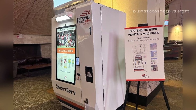 Broncos fans to use first self-service beer vending machines in NFL