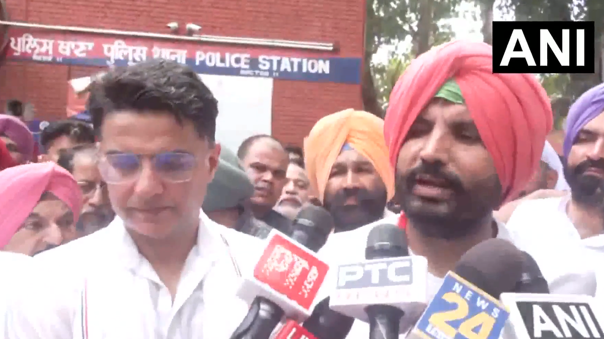 Punjab villager death: Congress Sachin Pilot, Partap Bajwa detained during protest against Cheema