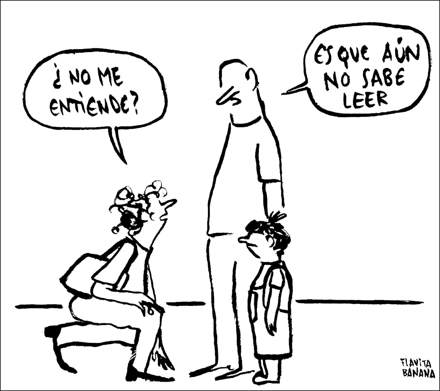 Flavita Banana: no sabe leer