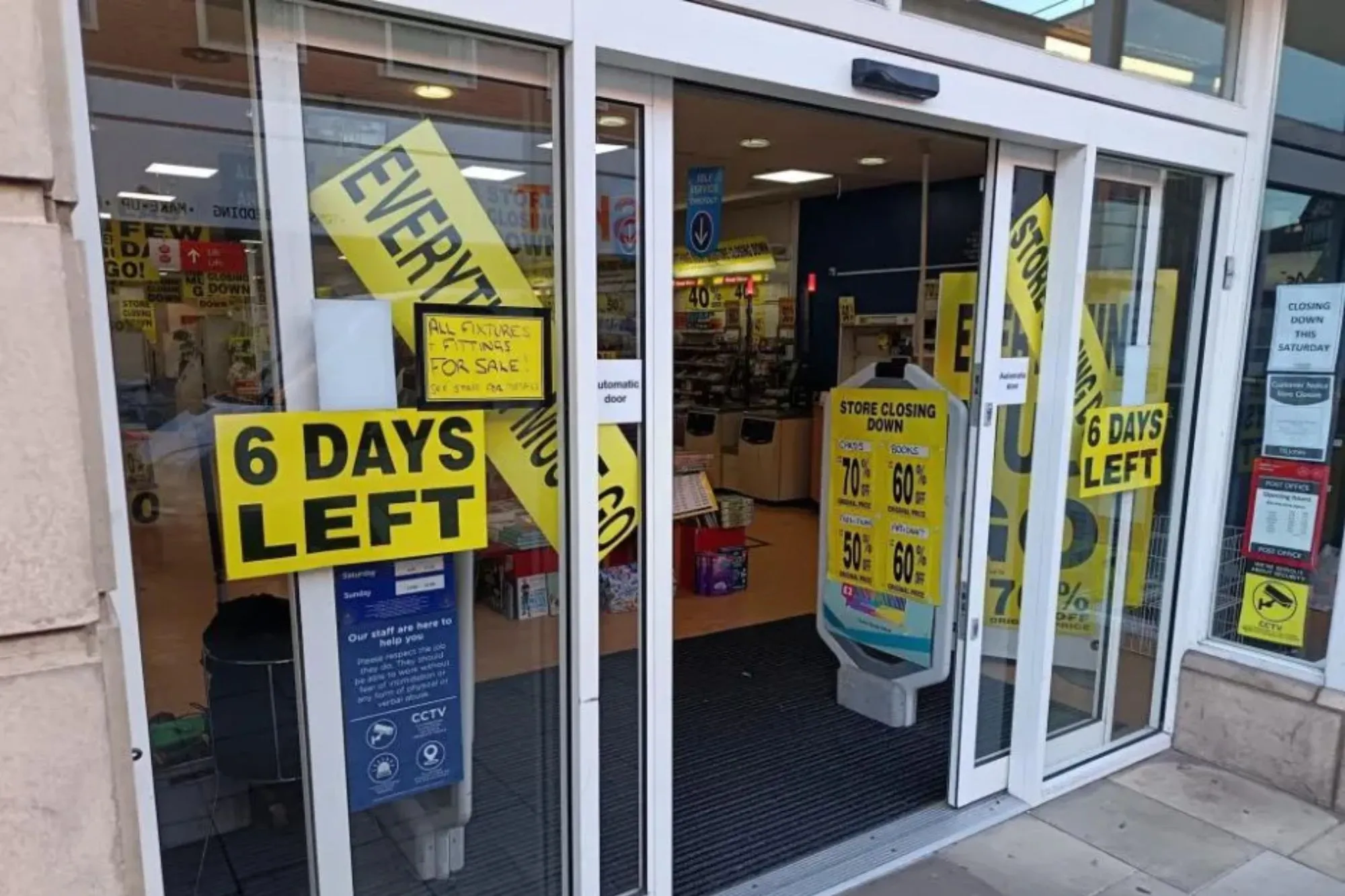 British bookshop chain with over 400 stores launches 70% off ‘closing down’ sale as it shuts 19 shops this month alone