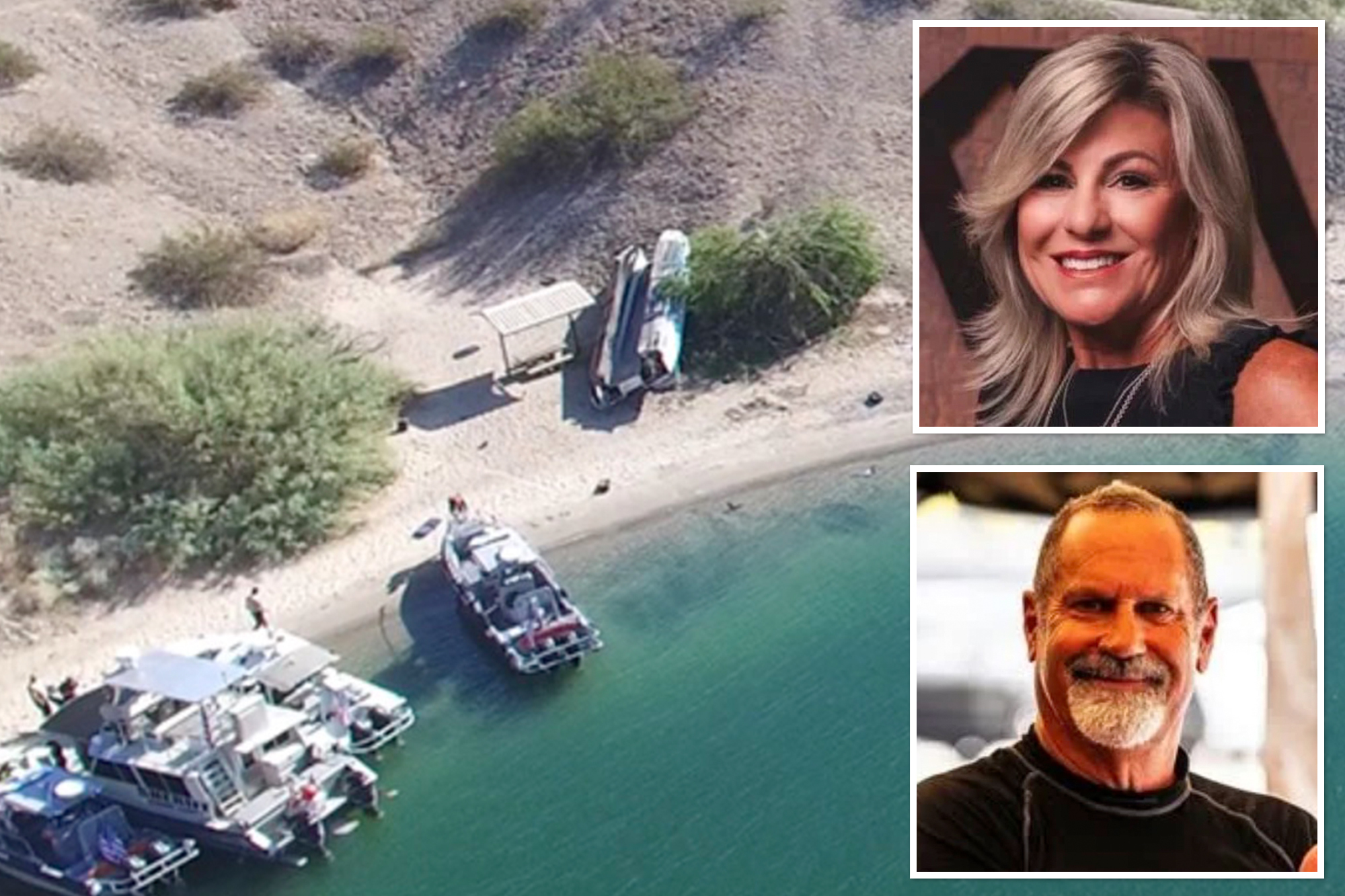 Successful business owners killed in high-speed boat crash after vessel hit land and went airborne