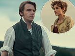 Jack Lowden looks dapper as Jane Austen's romantic hero Mr Darcy as he joins Emma Corrin and Olivia Colman in the first look images of Netflix's Pride and Prejudice