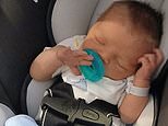 Newborn baby was bitten 180 times by family's dog called Chomp before horror death... as his father strikes plea deal with judge