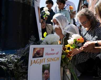 Family, friends of NYC taxi driver found dead last week mourn, and vow action, at West Village vigil