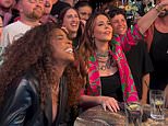 Cheryl gets her groove on as she belts out hits with The Voice co-star Kelly Rowland on a wild night out in a Manchester gay bar