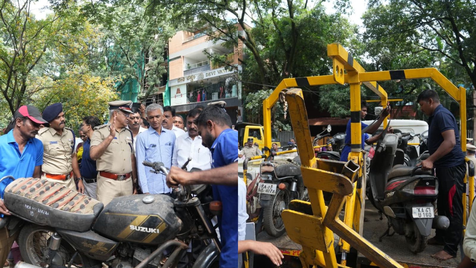 Bengaluru police move 11,000 seized vehicles off footpaths to city outskirts