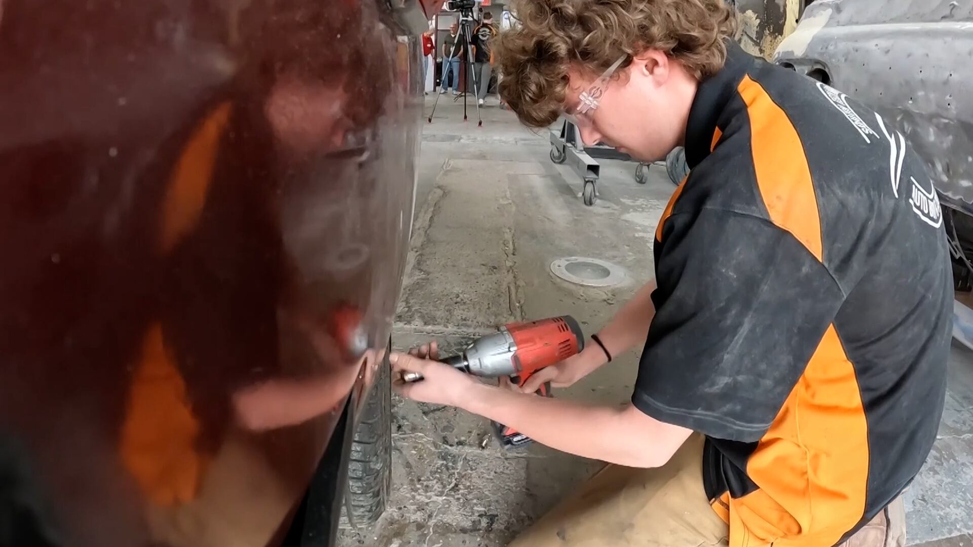 This collision repair class gives students a chance to work on classic cars
