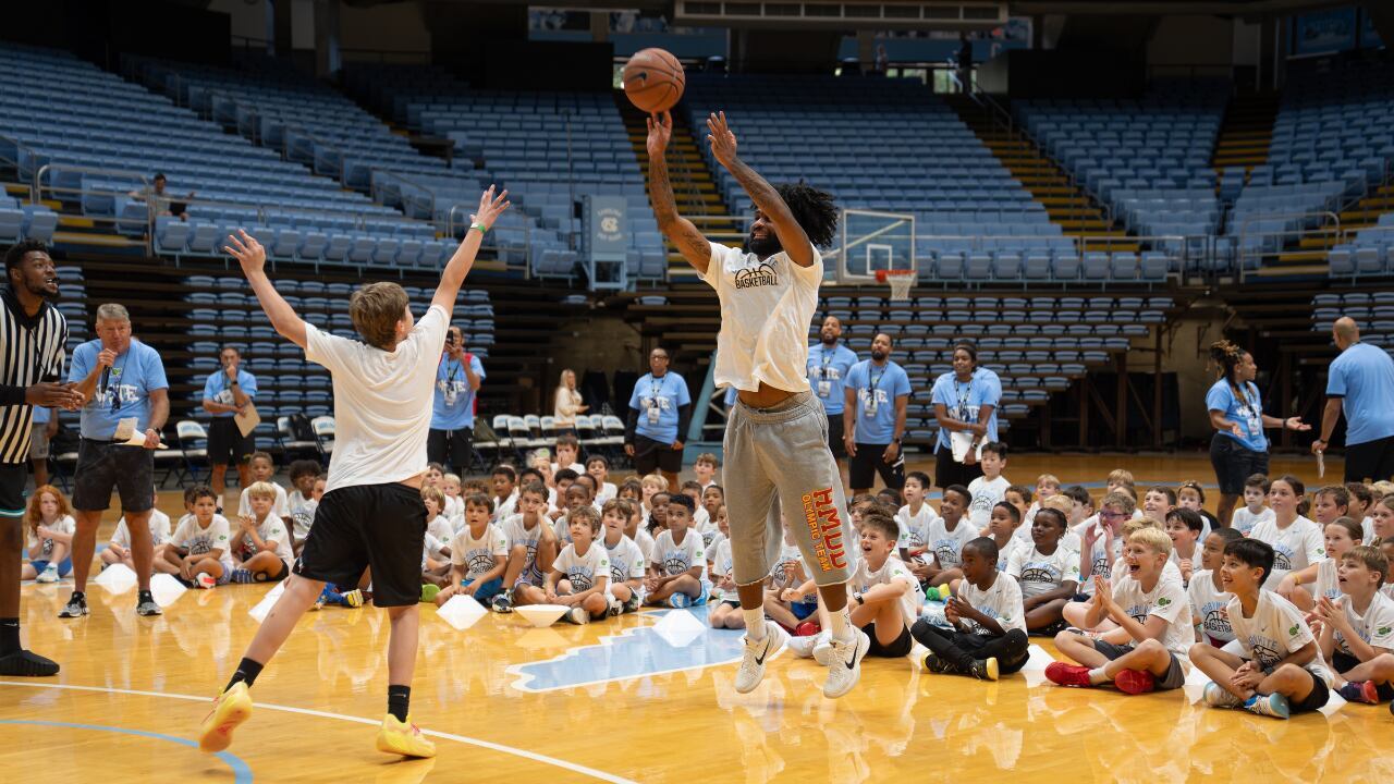 Charlotte Hornets’ Coby White hosts youth basketball camp in Chapel Hill