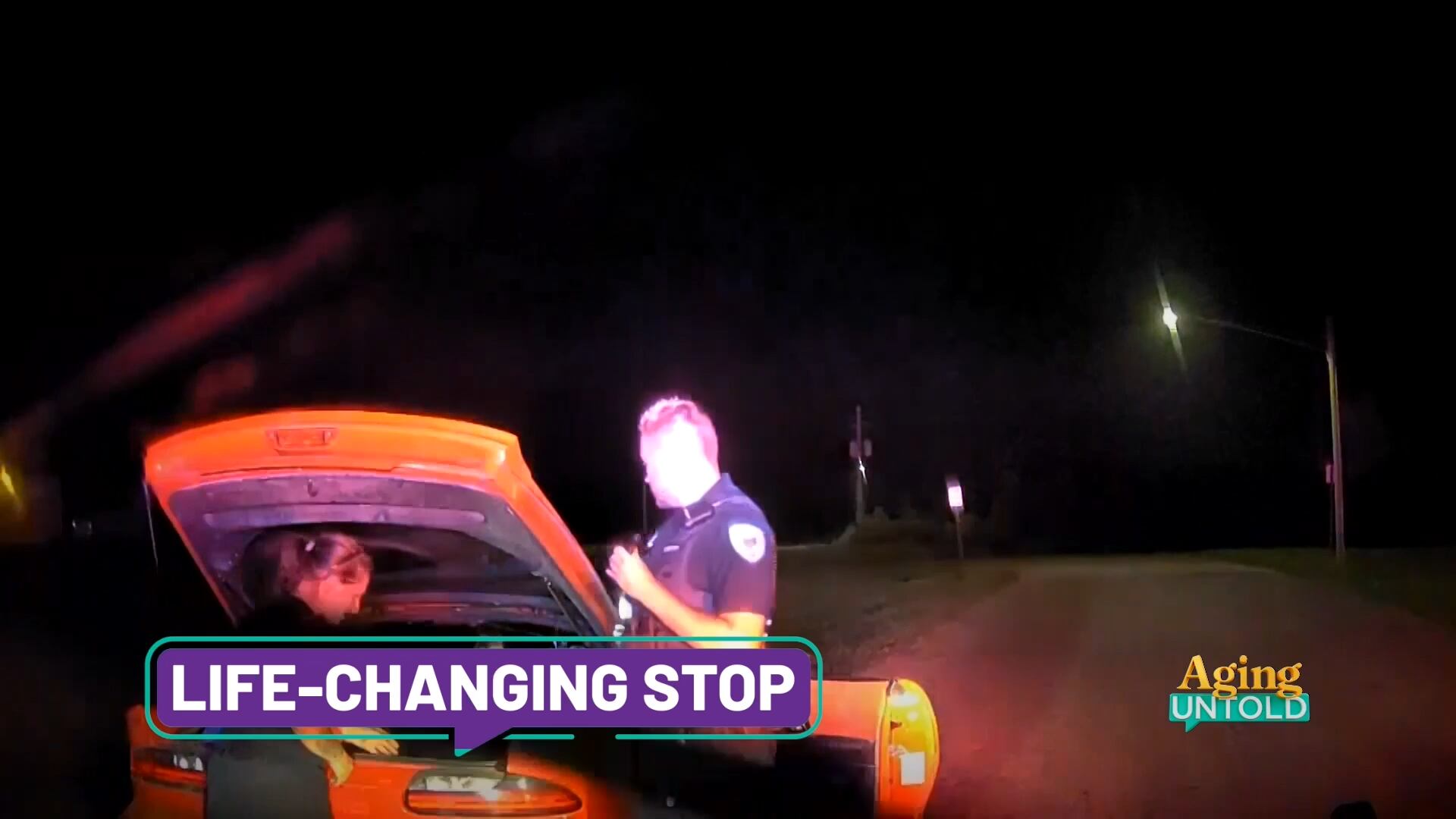 Michigan woman thanks officer whose traffic stop led to her recovery
