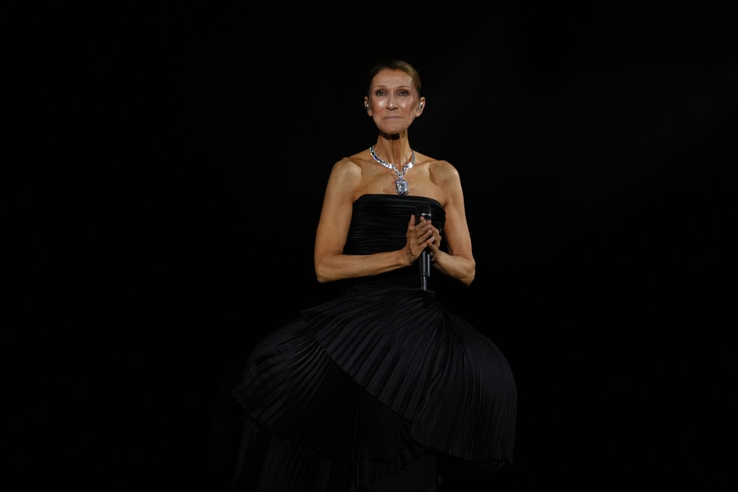Celine Dion performs her first full concert in years after stiff person syndrome diagnosis