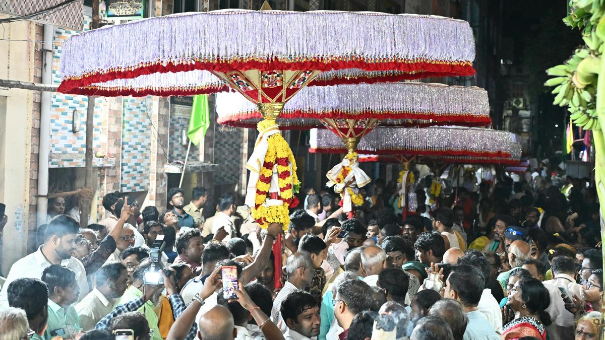 Decades-old tradition: Tirupati umbrellas taken out on procession