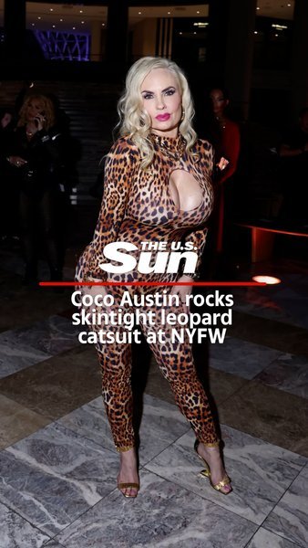 Coco Austin squeezes into tightest leopard-print catsuit ever for NYFW