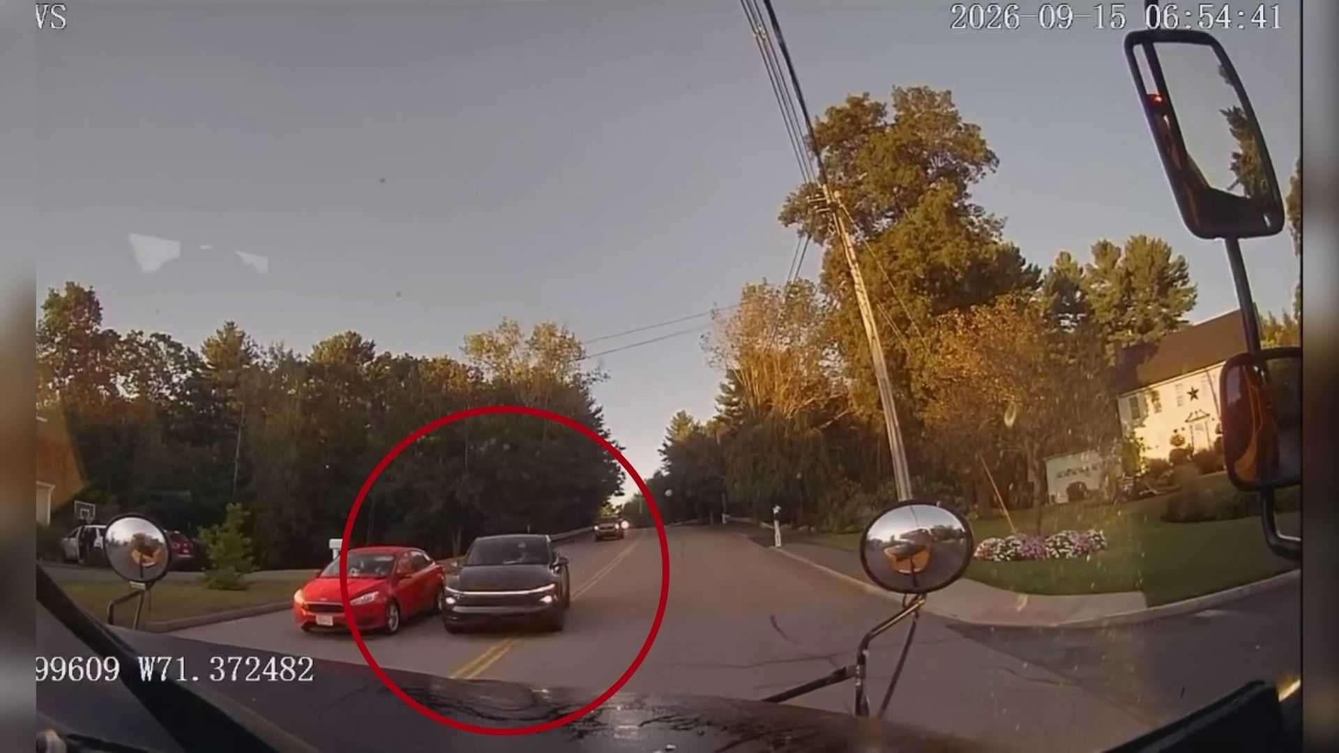 Video shows dangerous pass near Mass. school bus stop