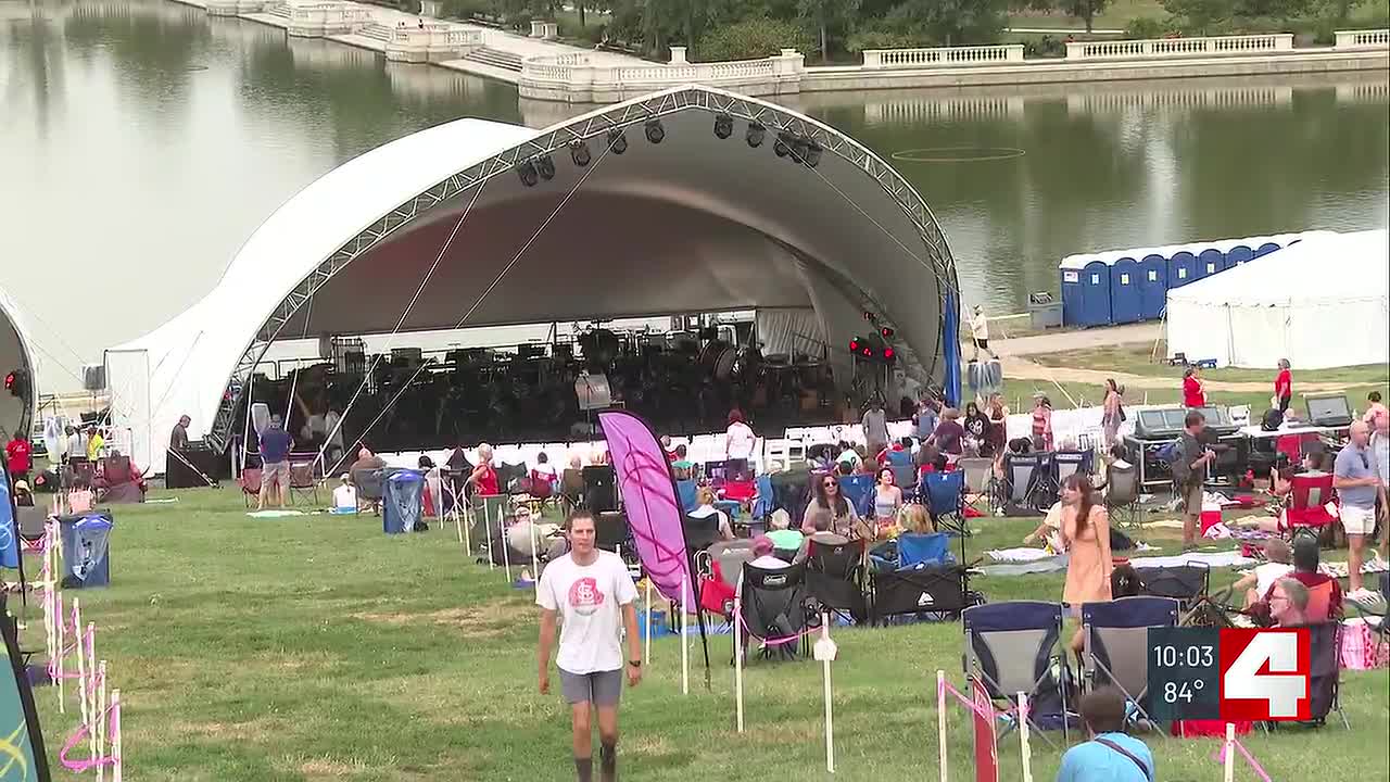 Thousands endure heat for St. Louis Symphony Orchestra’s free Art Hill concert