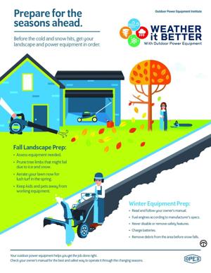 Eight Autumn Outdoor Power Equipment Tips to Avoid Headaches Later