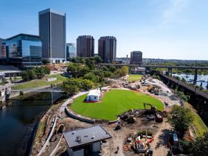Brown's Island will open for Folk Festival as $30M construction project continues