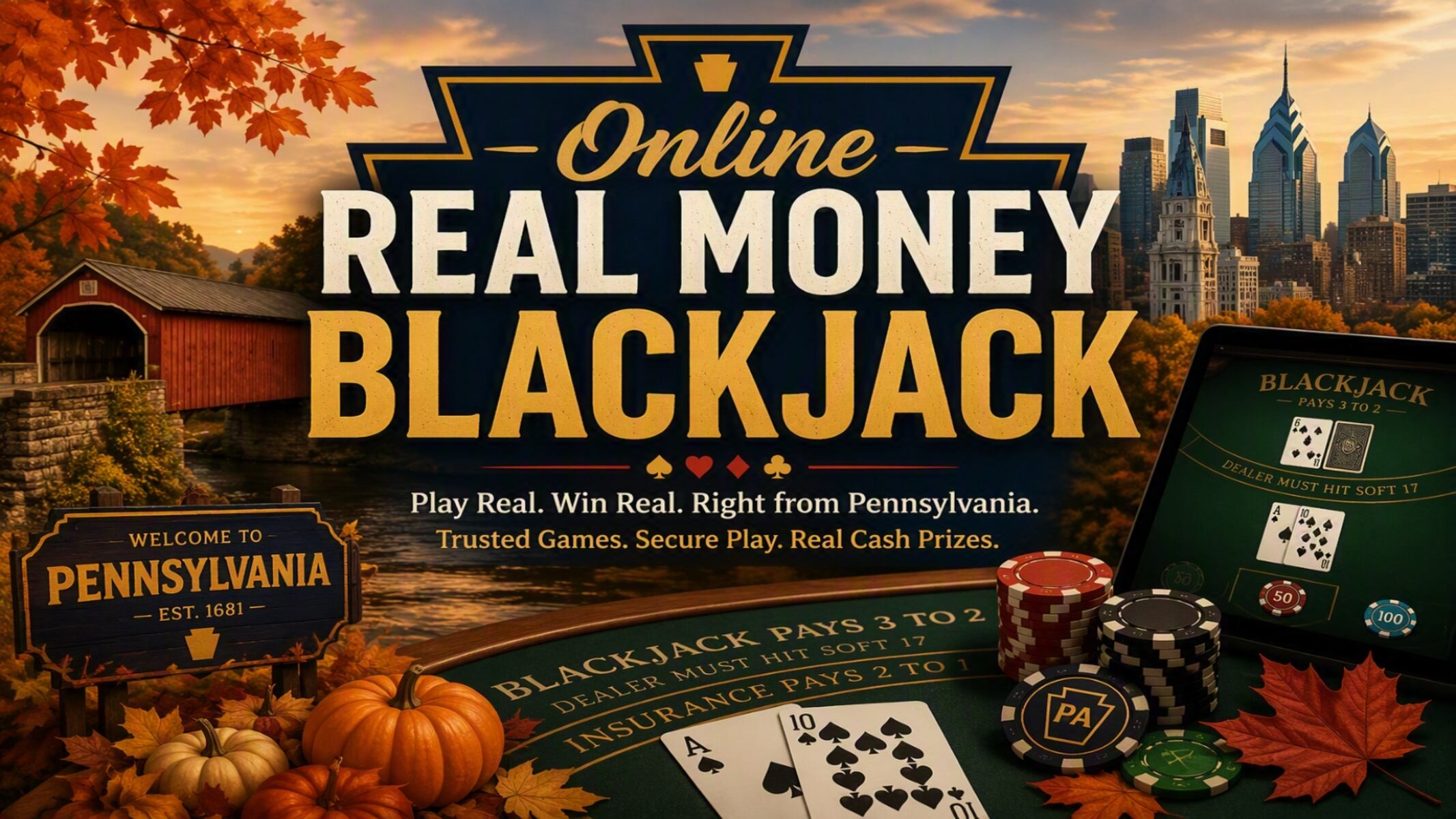 Online blackjack real money: 4 PA tables worth a hand in September