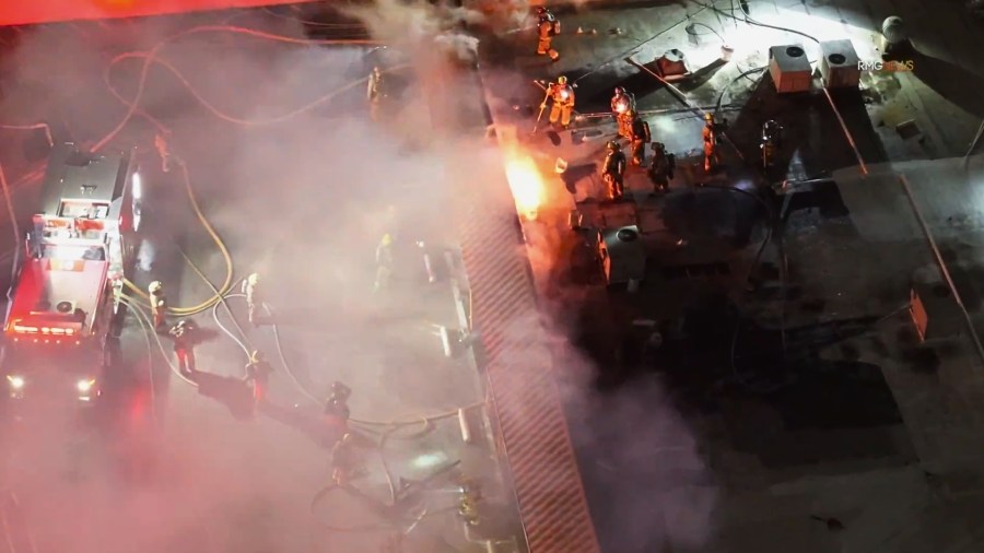 Arson suspected after San Fernando Valley strip mall fire damages 6 units