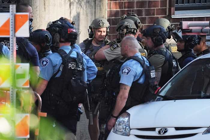 Dramatic videos capture the moment 2 officers were wounded in a deadly Minneapolis shooting