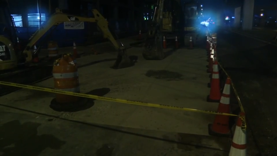 Road in NW Miami-Dade repaired after sinkhole opening disrupts traffic, interrupts Metrorail service