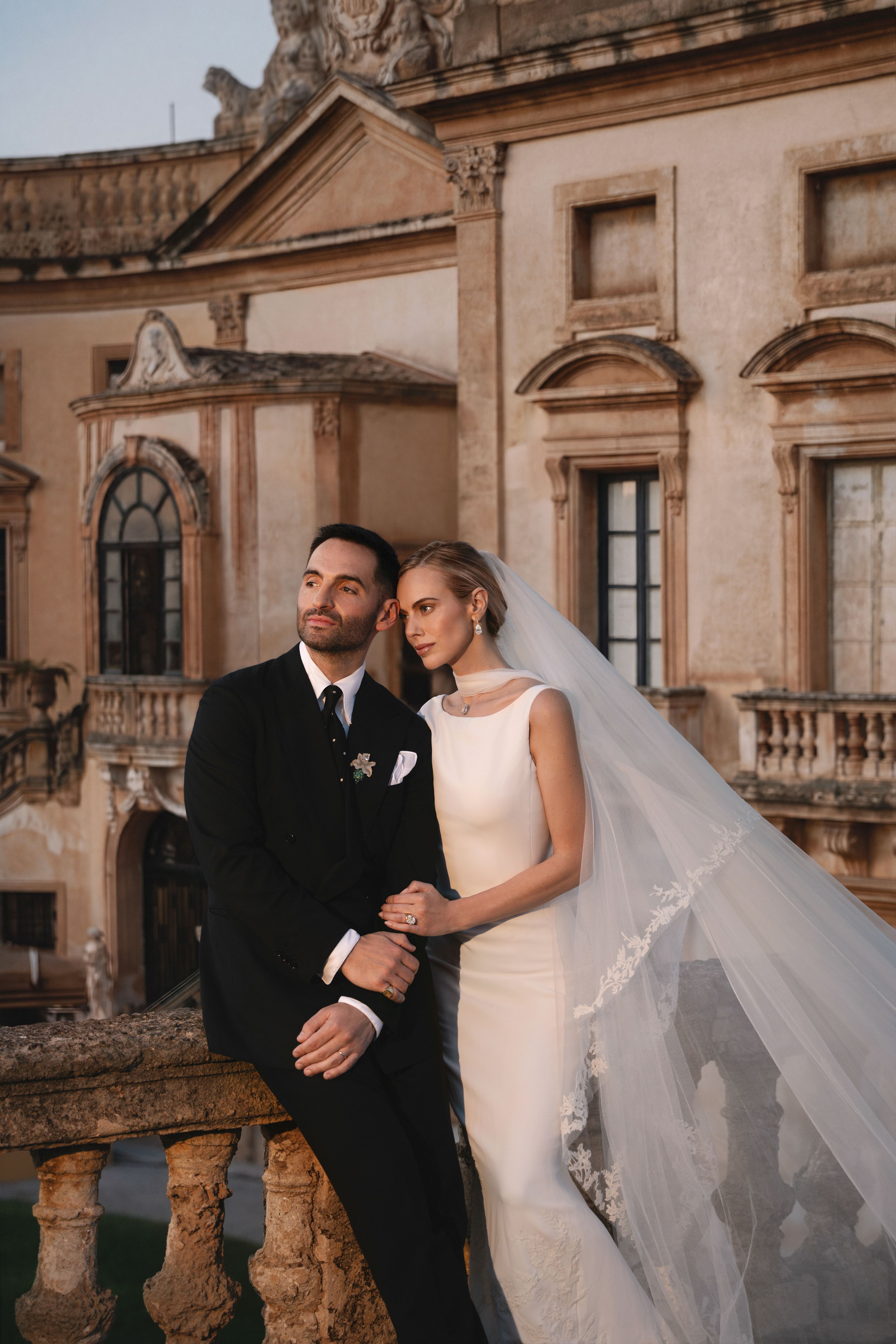 Cait Bailey Wore Balenciaga Couture to Marry Mario Carbone in a Three-Day Sicilian Wedding