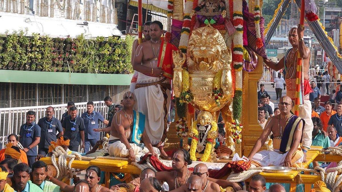 ‘Simha Vahana Seva’ enthrals devotees on third day of Brahmotsavams in Tirumala