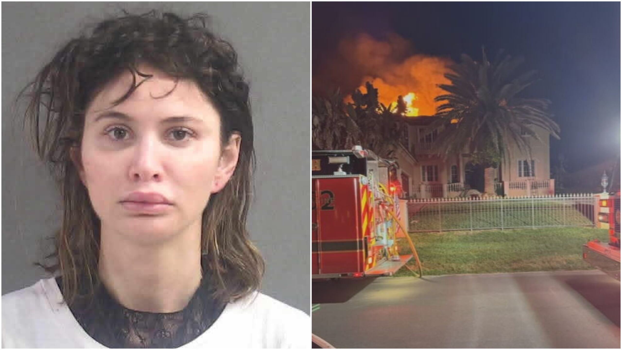 Woman arrested after large house fire in New Smyrna Beach