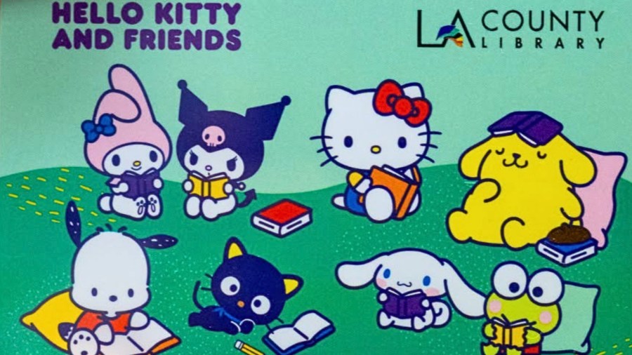 Hello Kitty and Friends library cards available in L.A. County starting Friday