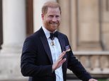 Prince Harry makes first public appearance since returning to Britain at Invictus event - as excerpts from his uncle's searing memoir about Diana are published