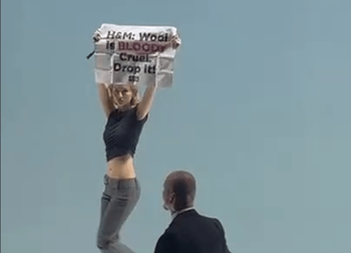 PETA protestors invade catwalk at London Fashion Week