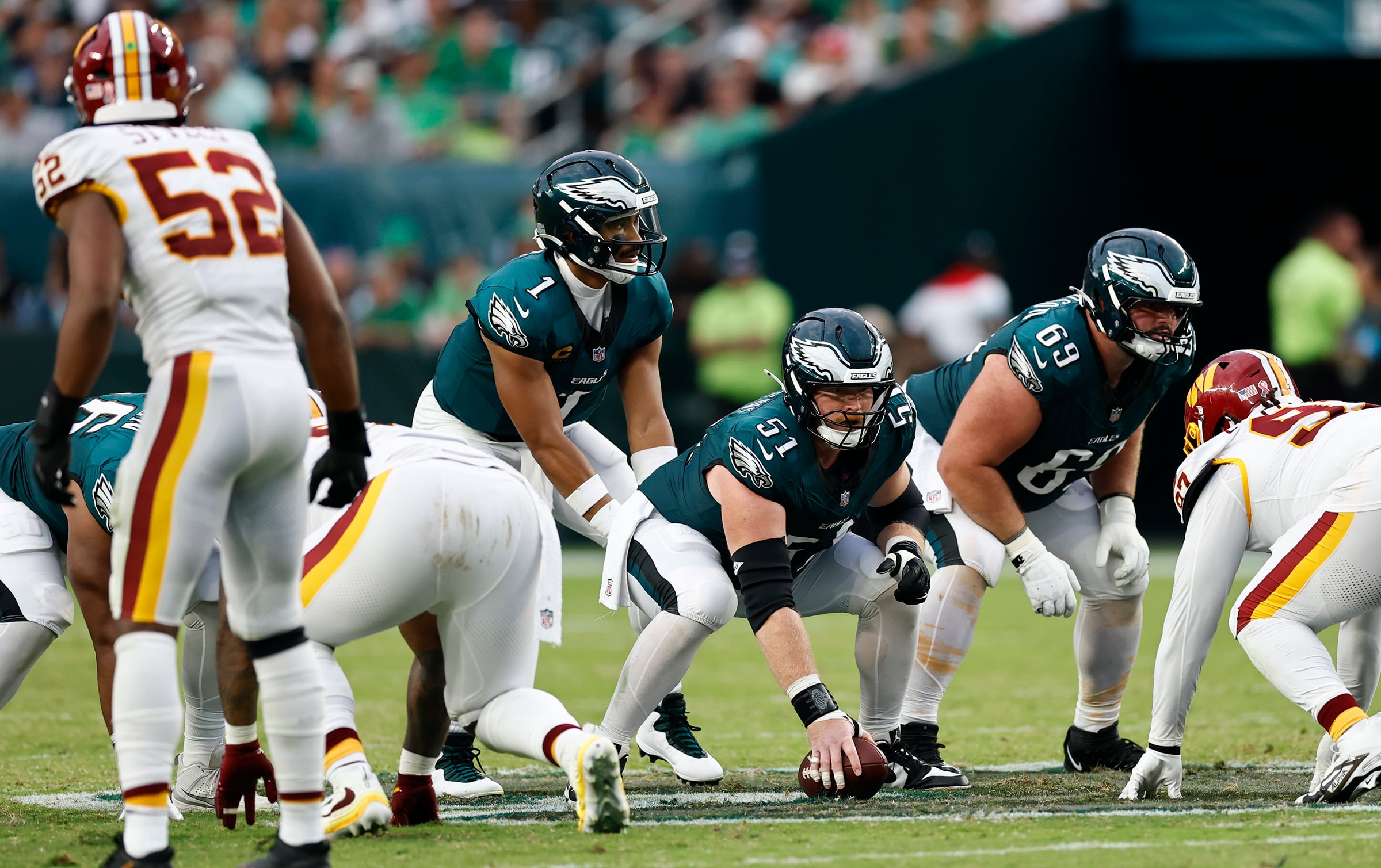 How will the Eagles replace Landon Dickerson? They’re trying their best to keep the answer close to the vest.