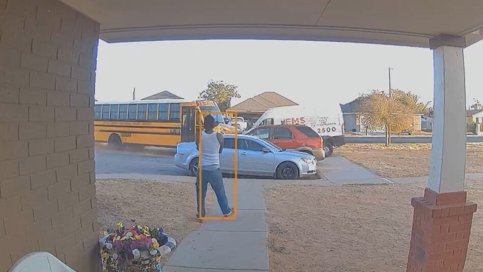 Video appears to show school bus carrying students crashing into multiple parked vehicles