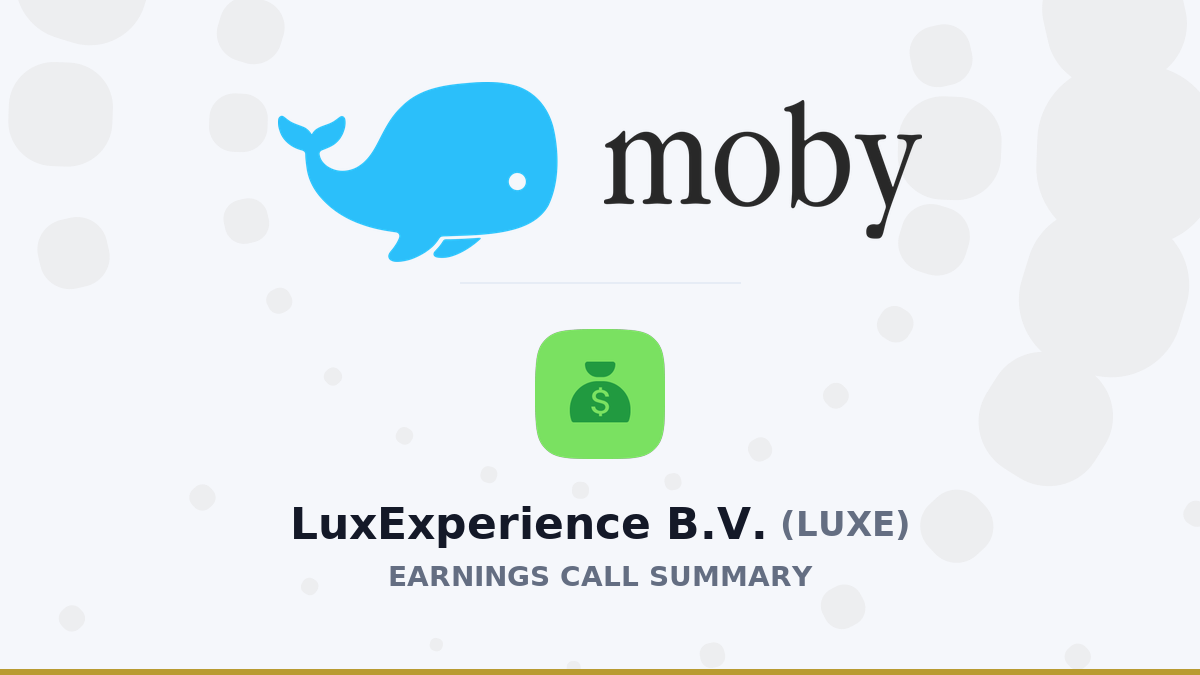 LuxExperience B.V. Q4 2026 Earnings Call Summary