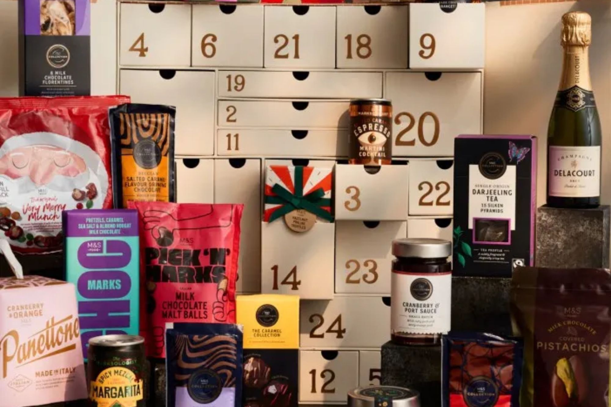 Full list of 25 items in M&S’s ‘dream’ advent calendar with hot chocolate & champagne – and it’s available to order NOW