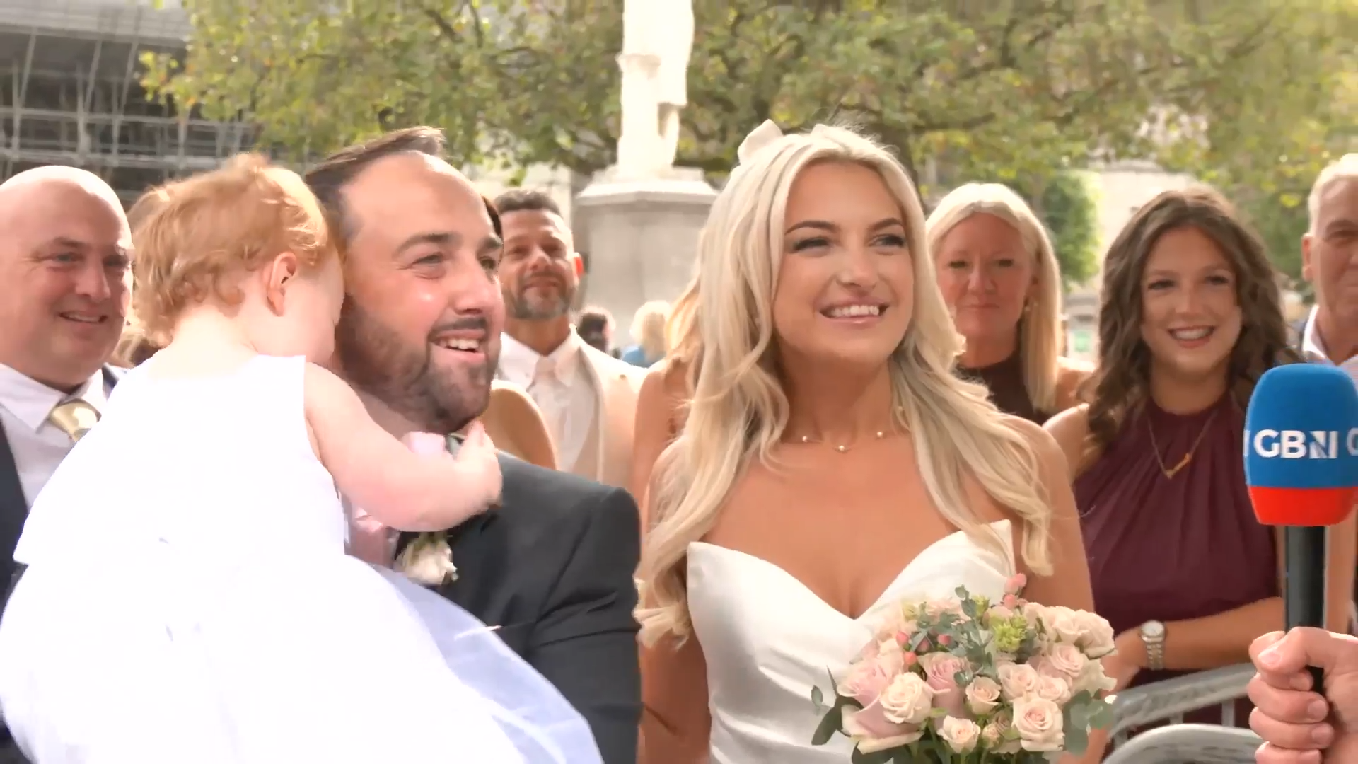 WATCH: Newlywed couple speaks to GB News after getting married at No10 North