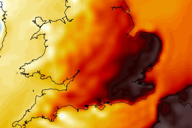 UK weather maps show 30C heat surge with 10 counties at 28C or more – full list