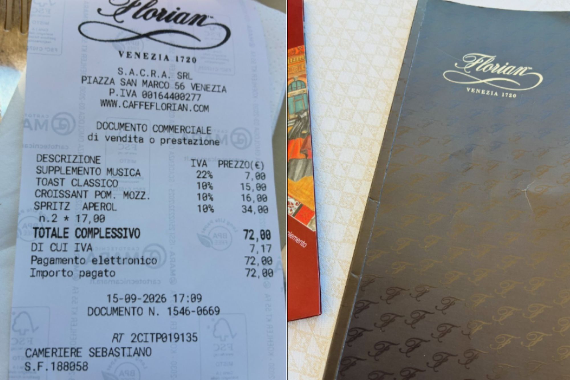Tourist stunned after restaurant in holiday hotspot charges them for MUSIC in bizarre ‘surcharge’