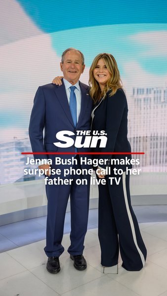 George Bush answers phone call from daughter Jenna live on air