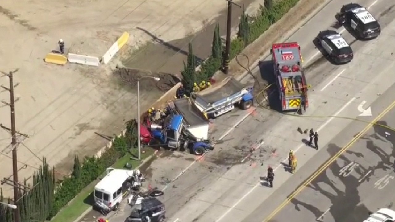 At least 2 trapped in horrific Irwindale crash