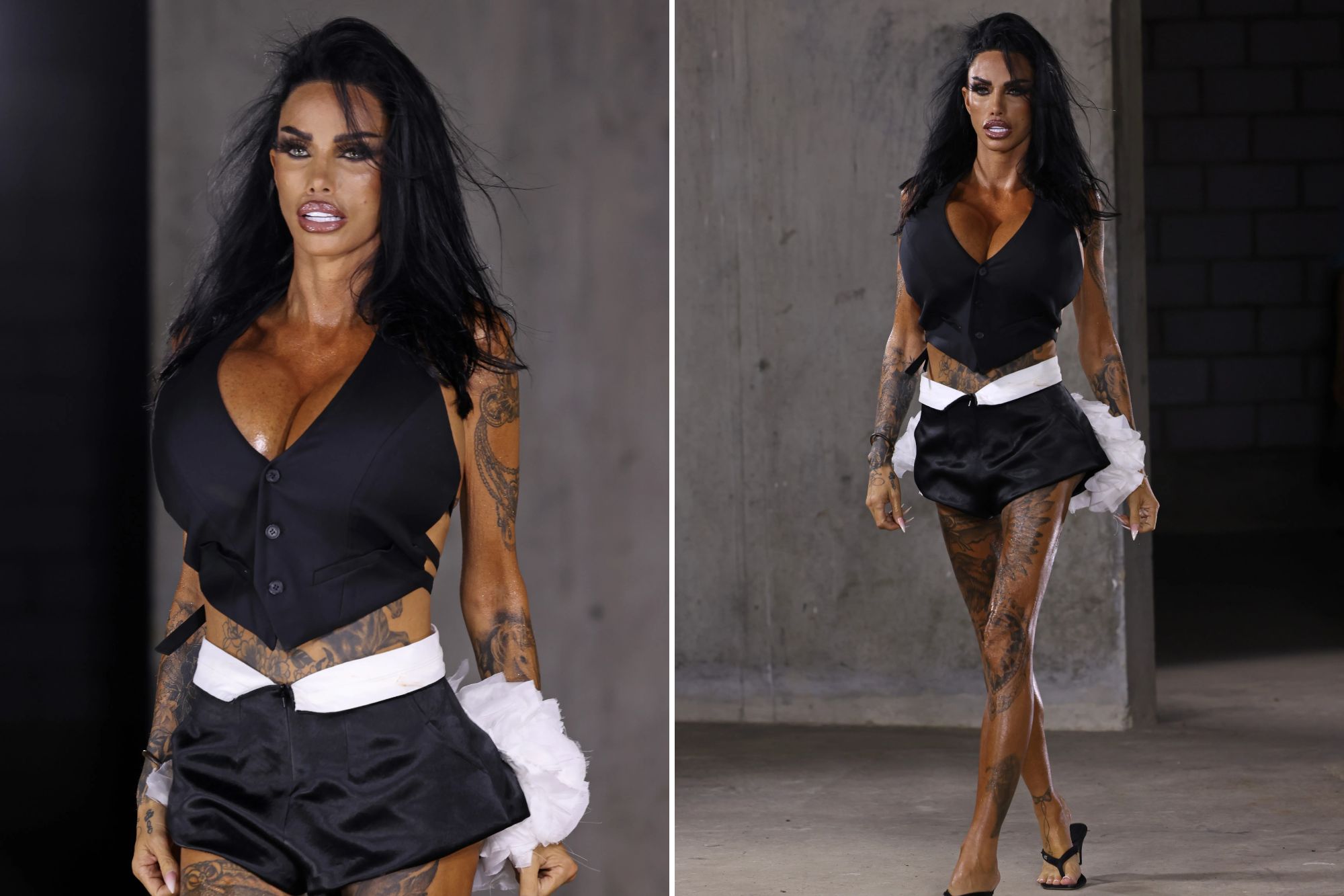 Katie Price makes spectacular return to London Fashion Week catwalk days after confirming marriage split