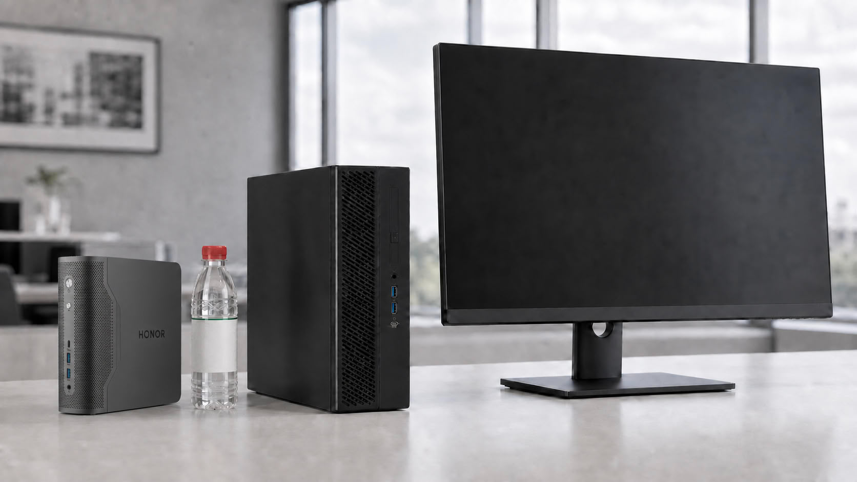 Honor Reveals 2 L AI Workstation with AMD Strix Halo, Intel Panther Lake-H, or RTX Spark CPU