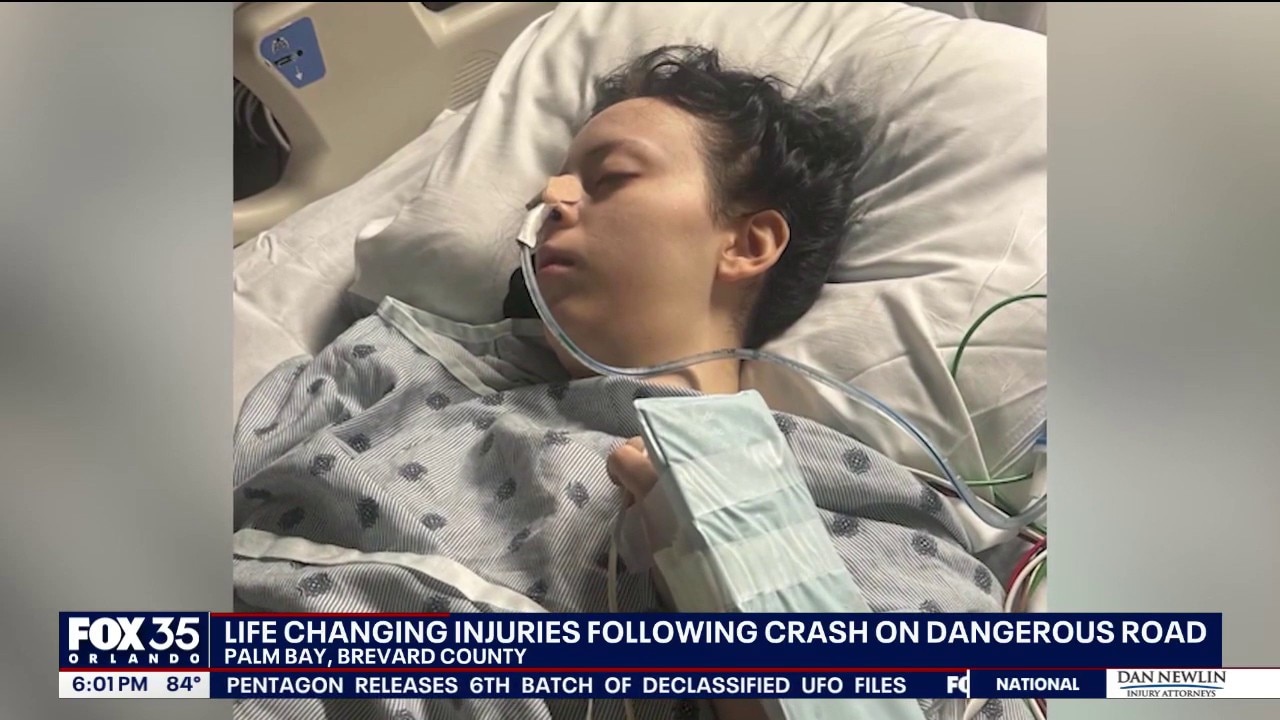 Florida teen hospitalized with broken back after Palm Bay crash