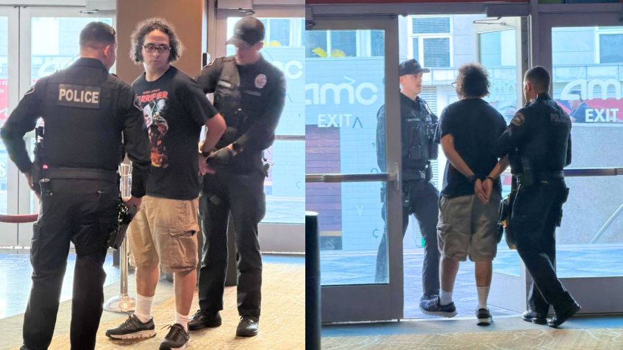 Man arrested for allegedly pepper-spraying moviegoer over cellphone use at Burbank theater