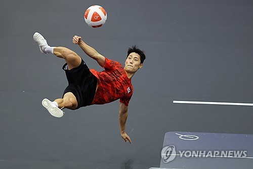 (Asiad) Lee Jun-suk reaches men's teqball final