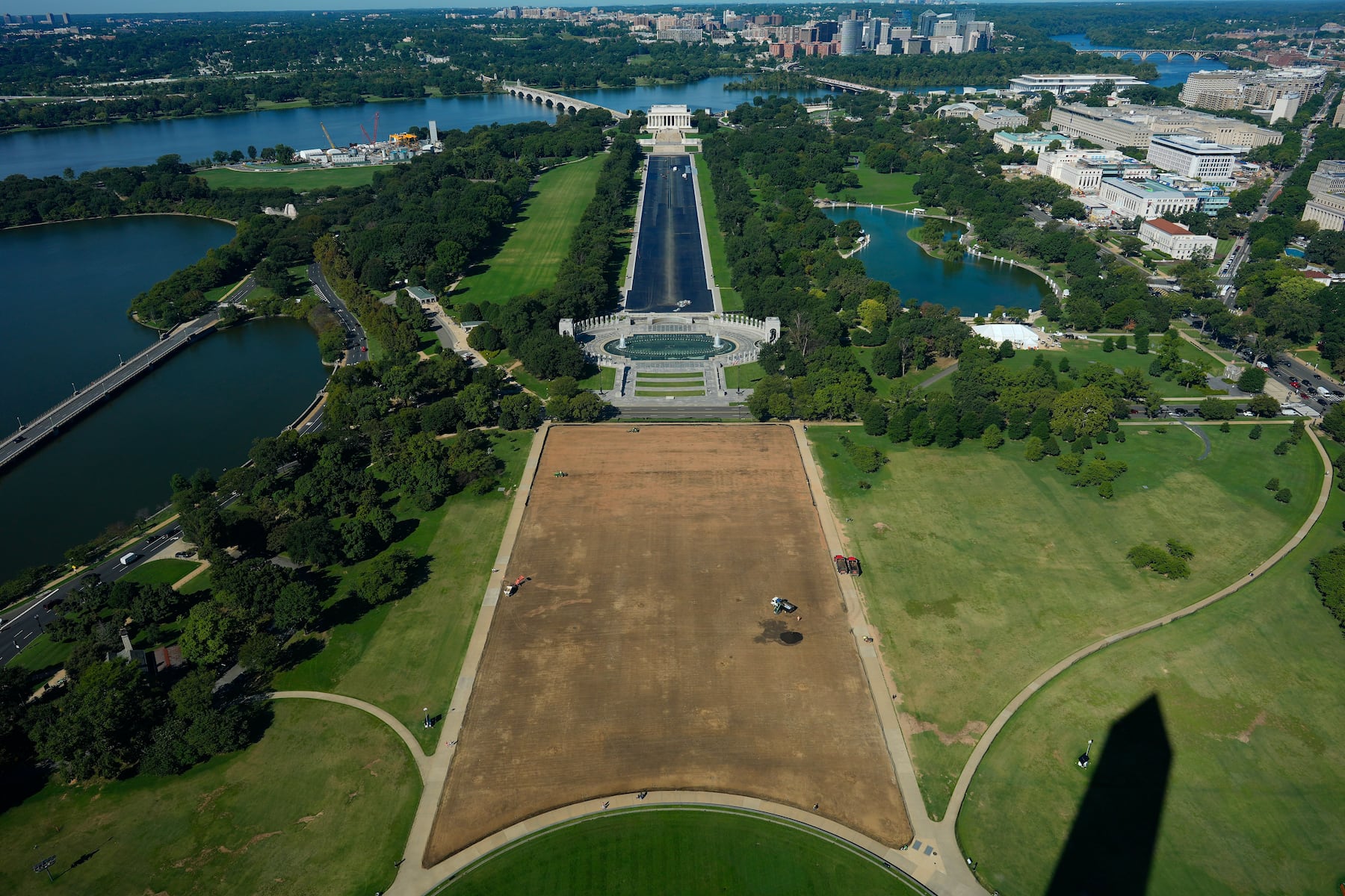 Tourists are noticing a big change at the National Mall