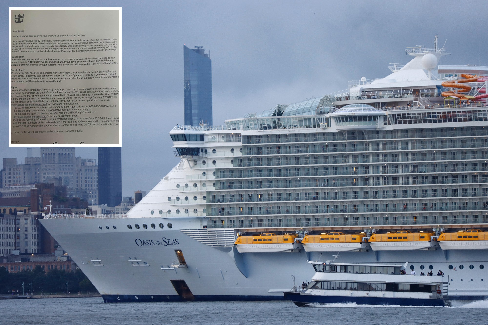 Two passengers, including 7-year-old, fall ‘critically’ ill on NJ-bound cruise ship