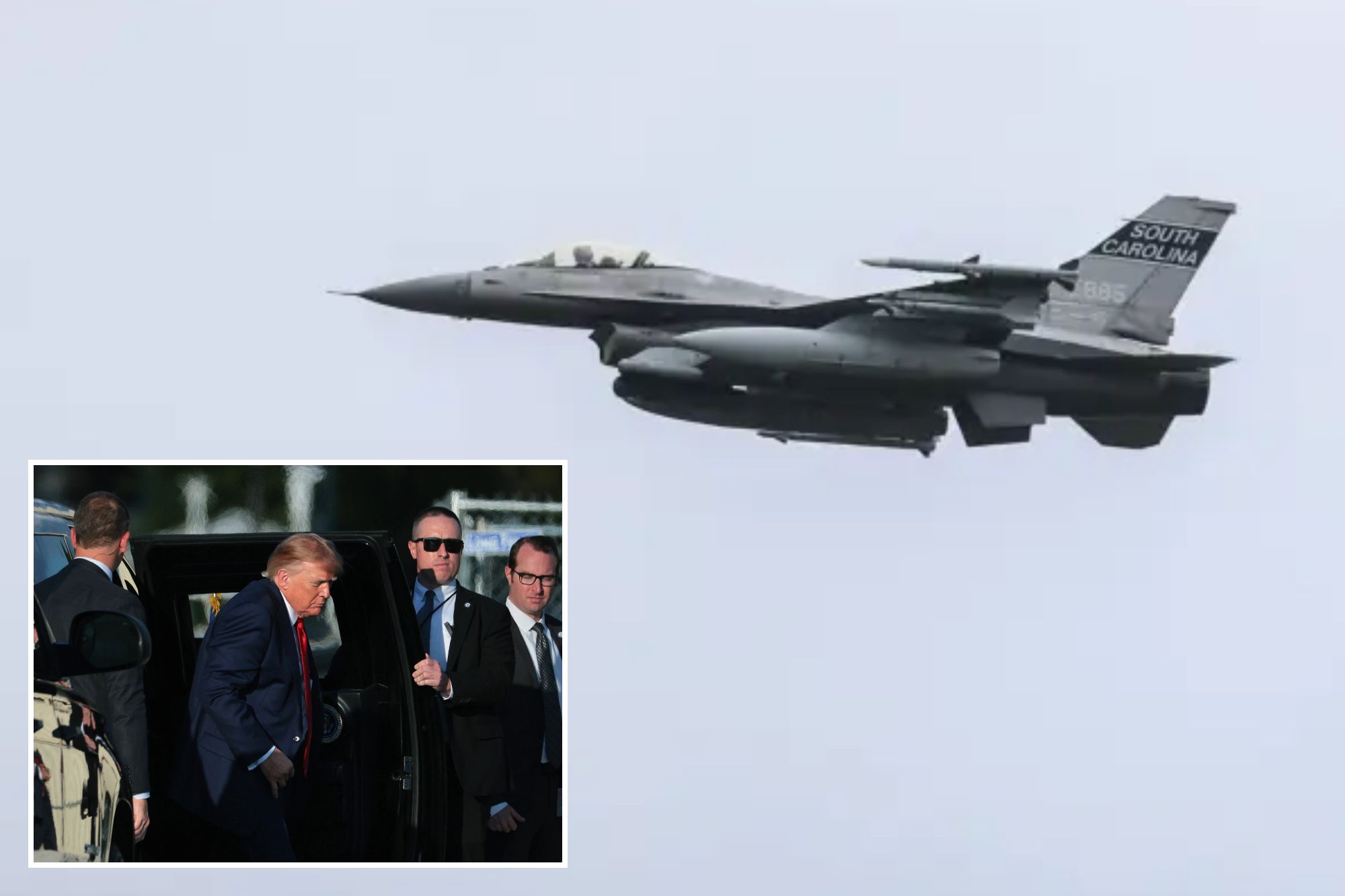 Fighter jet dramatically intercepts aircraft flying over Camp David’s restricted airspace — causing concern with Trump in town