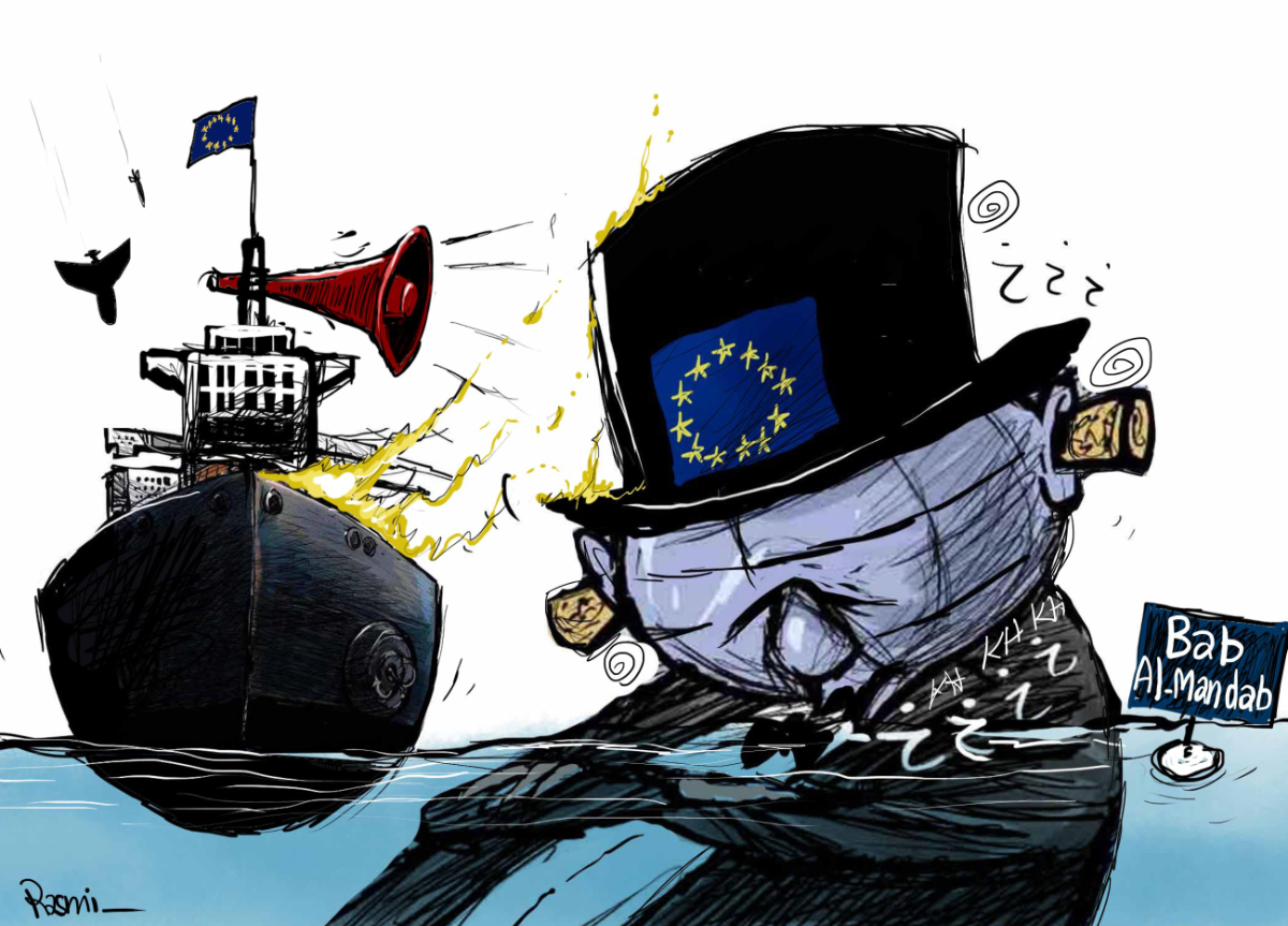 Cartoon by Amjad Rasmi. (Courtesy of Asharq Al-Awsat)