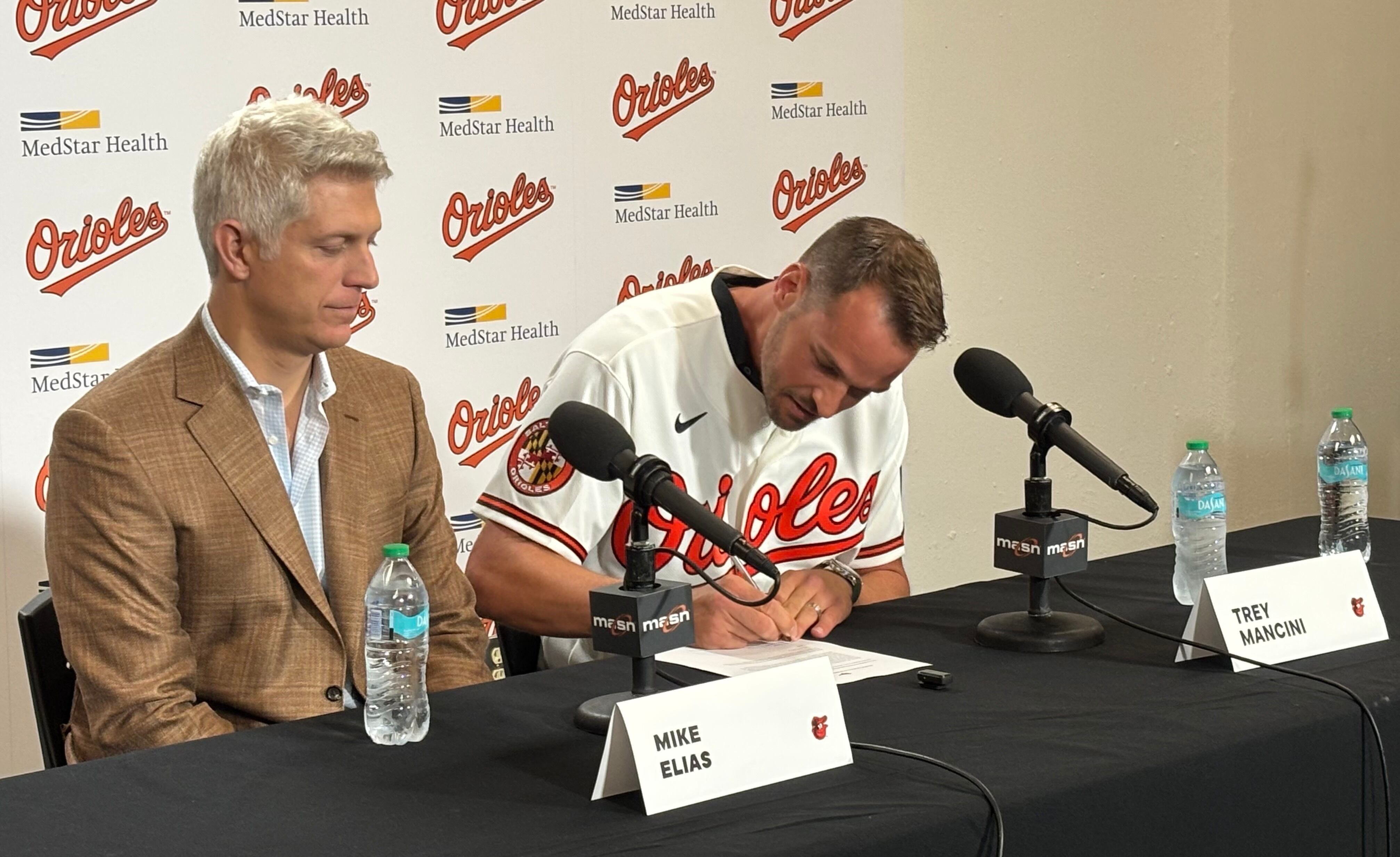 Trey Mancini signs one-day contract to retire an Oriole: ‘One of the great honors of my life’