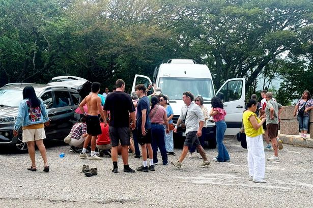 Brit tourists cheat death after 'terrifying' 1,000-metre canyon bus crash in Mexico